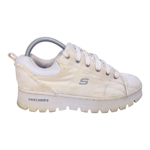 Skechers SN 46310 F02-2 Womens Canvas Textile Upper Balance Size 10 - Picture 3 of 6